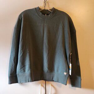 Vuori Sweatshirt Womens Small Blue Lightweight Crewneck Pullover Stretch Active